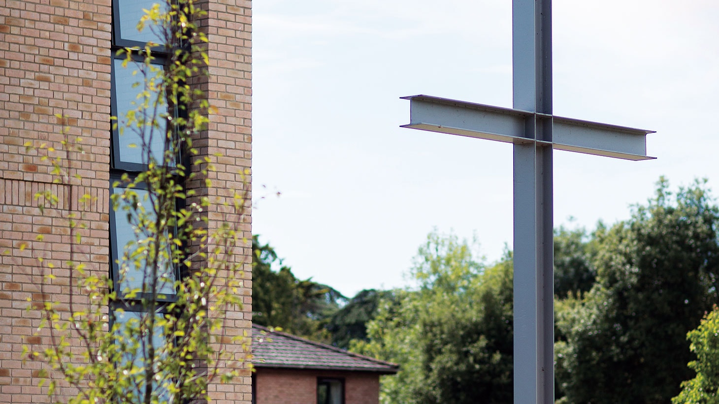 The Cross structure outside our Wessex Auditorium