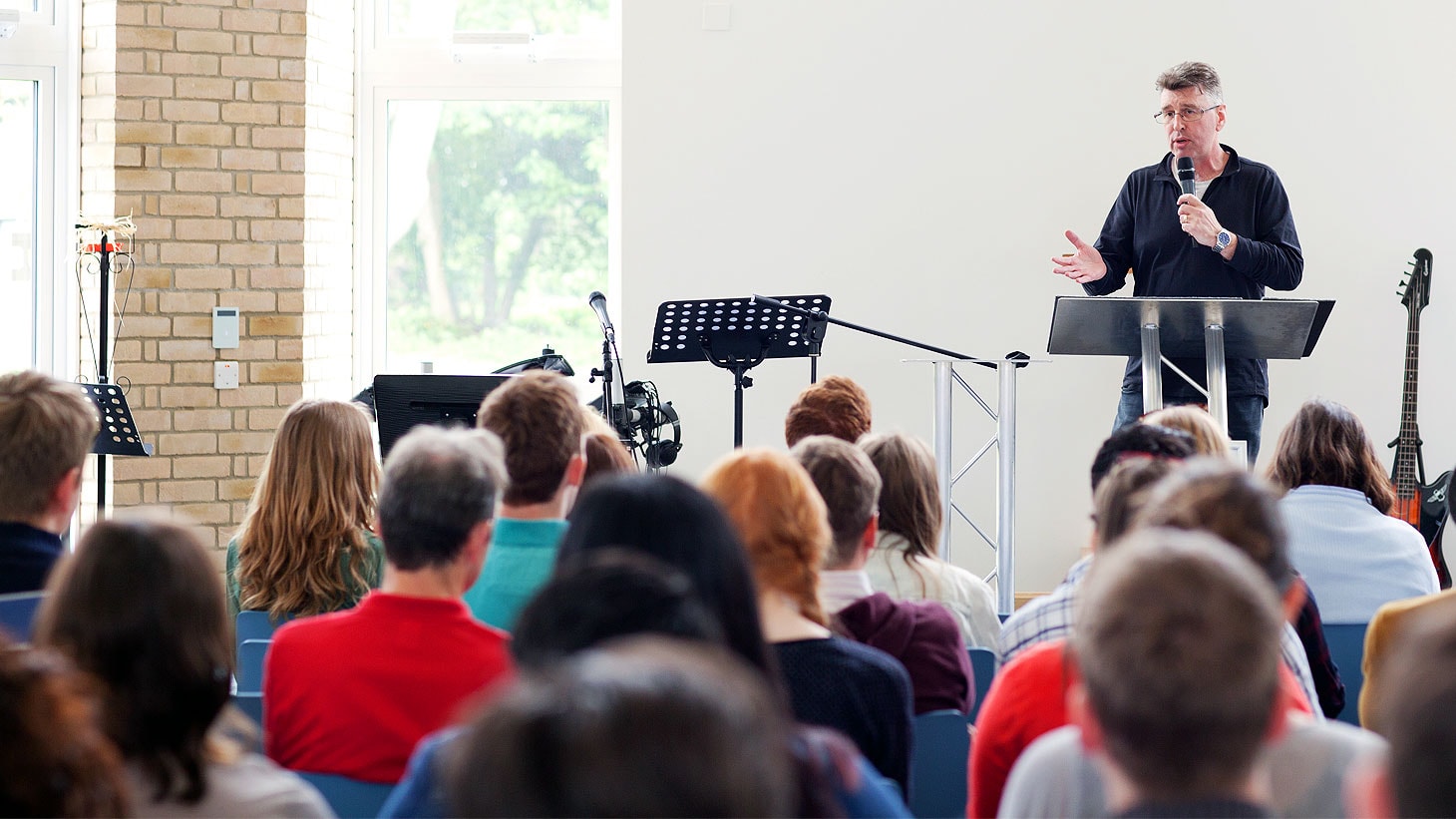 A lecture in progress