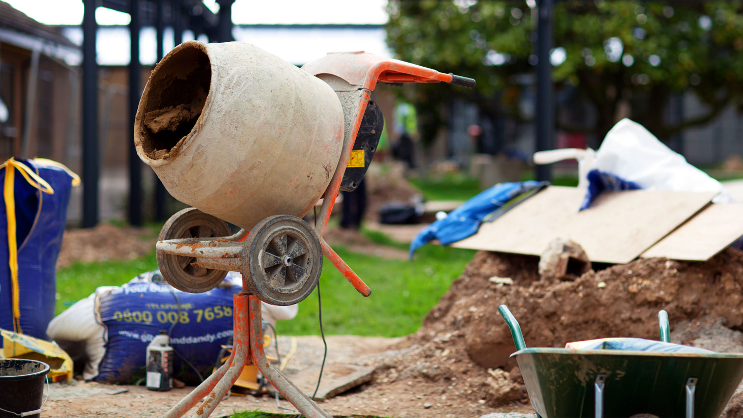 Building work on campus